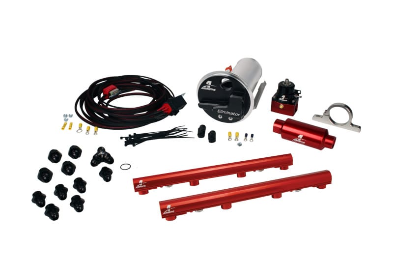 Aeromotive — 07-12 Shelby GT500 Stealth Eliminator Racing System with 4.6L 3-V Fuel Rails