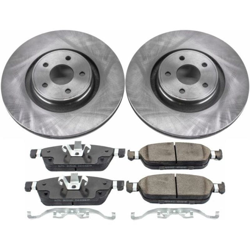 PowerStop — OE Stock Replacement Low-Dust Ceramic Brake Pad and Rotor Kit