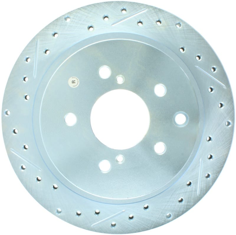Stoptech — StopTech Select Sport Drilled and Slotted Brake Rotor; Rear Left