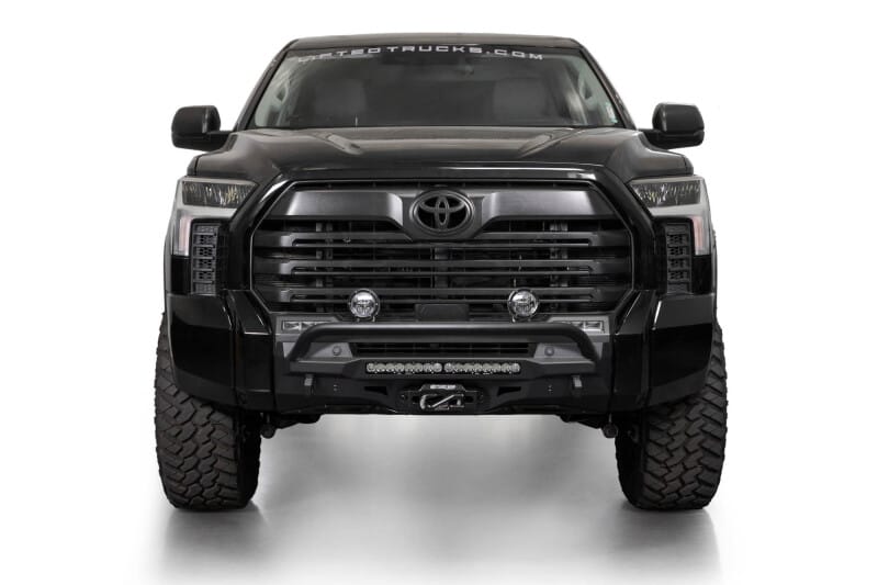 Addictive Desert Designs — Addictive Desert Designs 2022+ Toyota Tundra Stealth Center Mount Front Bumper w/ Top Hoop