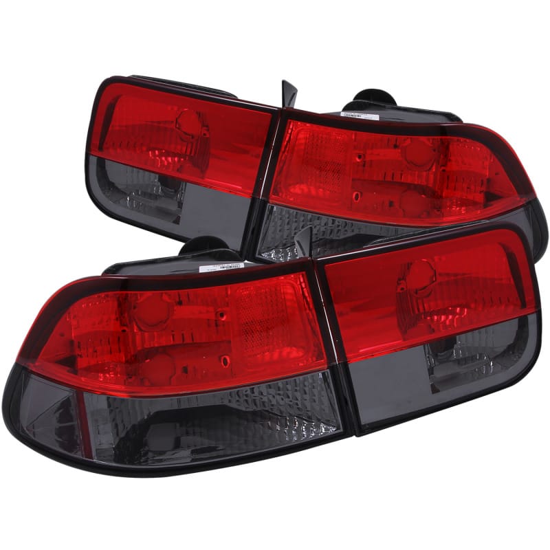 ANZO — ANZO 1996-2000 Honda Civic Taillights Red/Smoke
TailLightSet