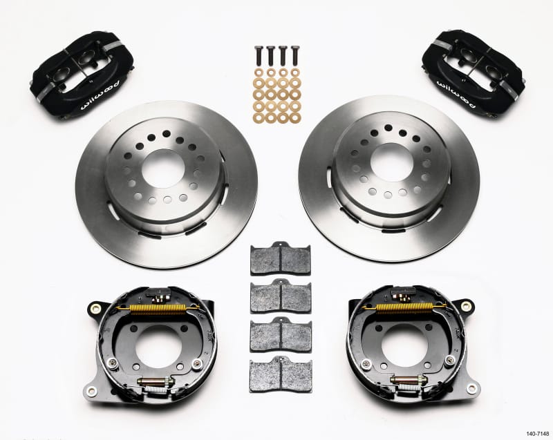 Wilwood — KIT,REAR,DISC/DRUM,CAMARO 93-97,2.75 OFFSET,1PC,BLACK POWDER COAT