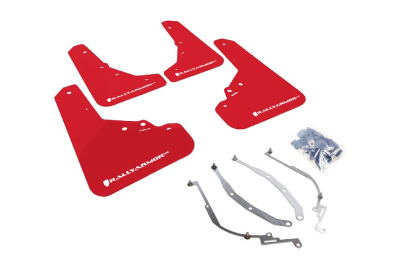 Rally Armor — Red Mud Flap/White Logo