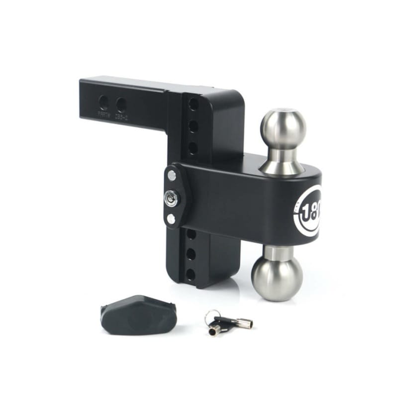 Weigh Safe — Weigh Safe 180 Hitch 8in Drop Hitch & 2in Shank (8K/12.5K GTWR) - Black Cerakote
