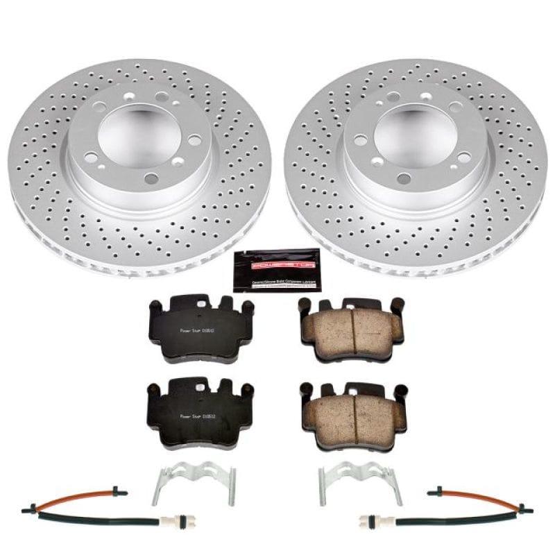 PowerStop — Genuine Geomet Coated Rotor and Carbon-Fiber Ceramic Brake Pad Kit