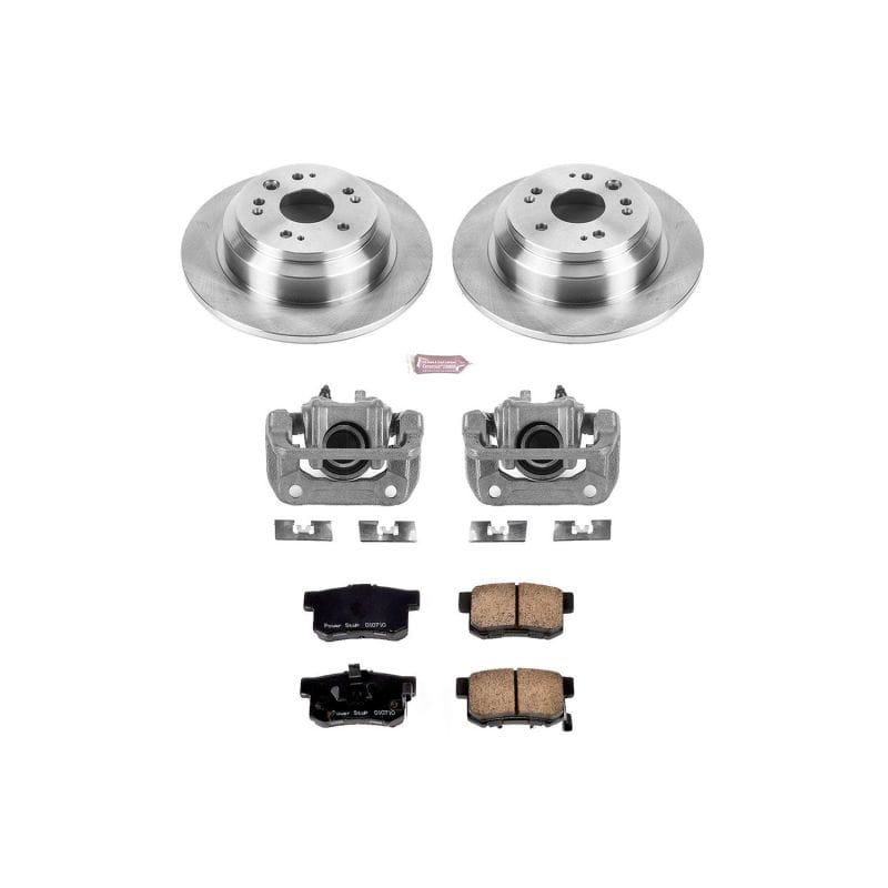 PowerStop — OE Stock Replacement Low-Dust Ceramic Brake Pad, Rotor and Caliper Kit