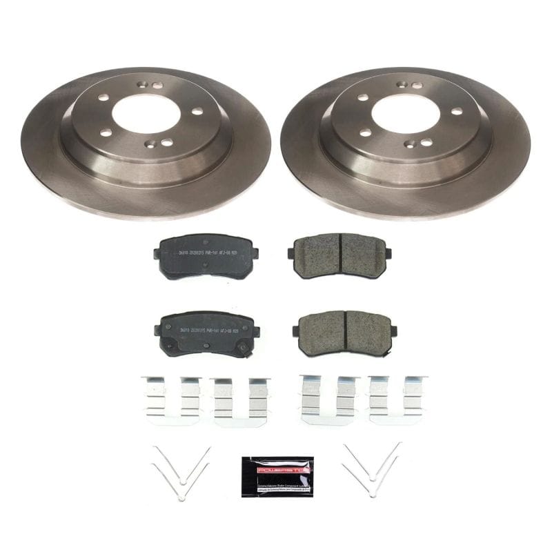 PowerStop — OE Stock Replacement Low-Dust Ceramic Brake Pad and Rotor Kit