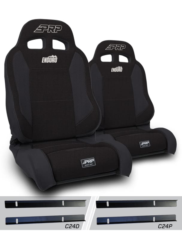 PRP Seats — Enduro Elite Suspension Seat - Trek Edition, Kit for 03-06 Jeep Wrangler TJ (Pai