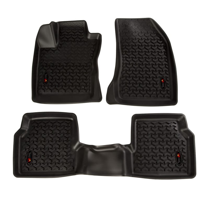 Rugged Ridge — Floor Liner Kit, Front/Rear, Black; 18-19 Jeep Compass MP
Floor Liner Kit