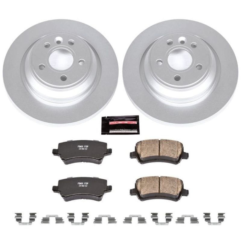 PowerStop — Genuine Geomet Coated Rotor and Carbon-Fiber Ceramic Brake Pad Kit