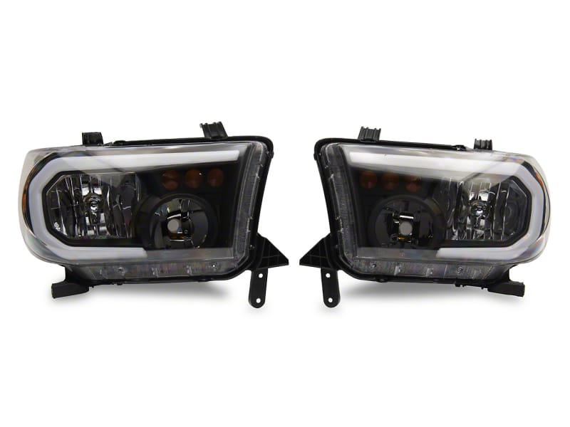 Raxiom — Raxiom 07-13 Toyota Tundra Axial Series Headlights w/ SEQL LED Bar- Blk Housing (Clear Lens)
Headlights