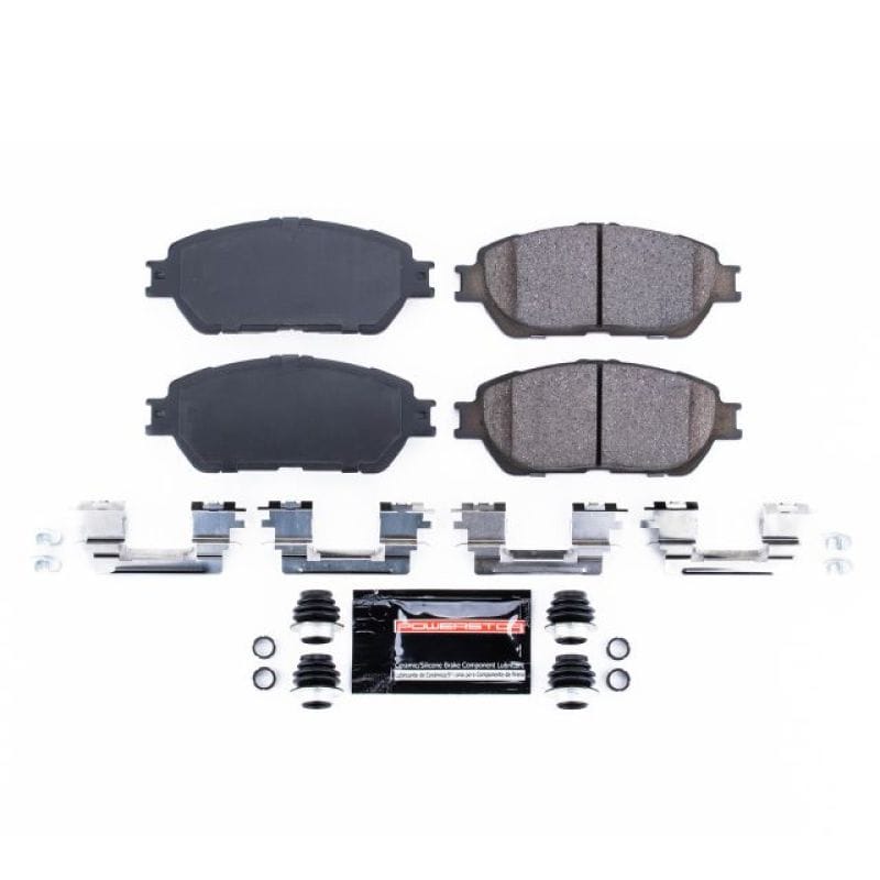 PowerStop — PowerStop - Z23 Daily Driver Carbon-Fiber Ceramic Brake Pads with Hardware Kit