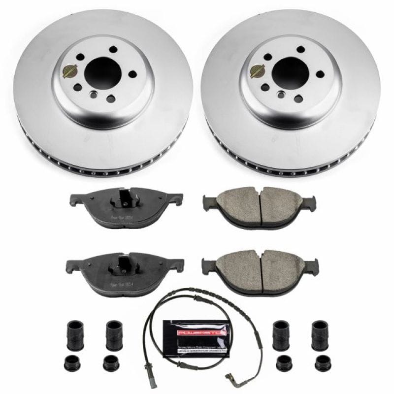 PowerStop — Genuine Geomet Coated Rotor and Carbon-Fiber Ceramic Brake Pad Kit