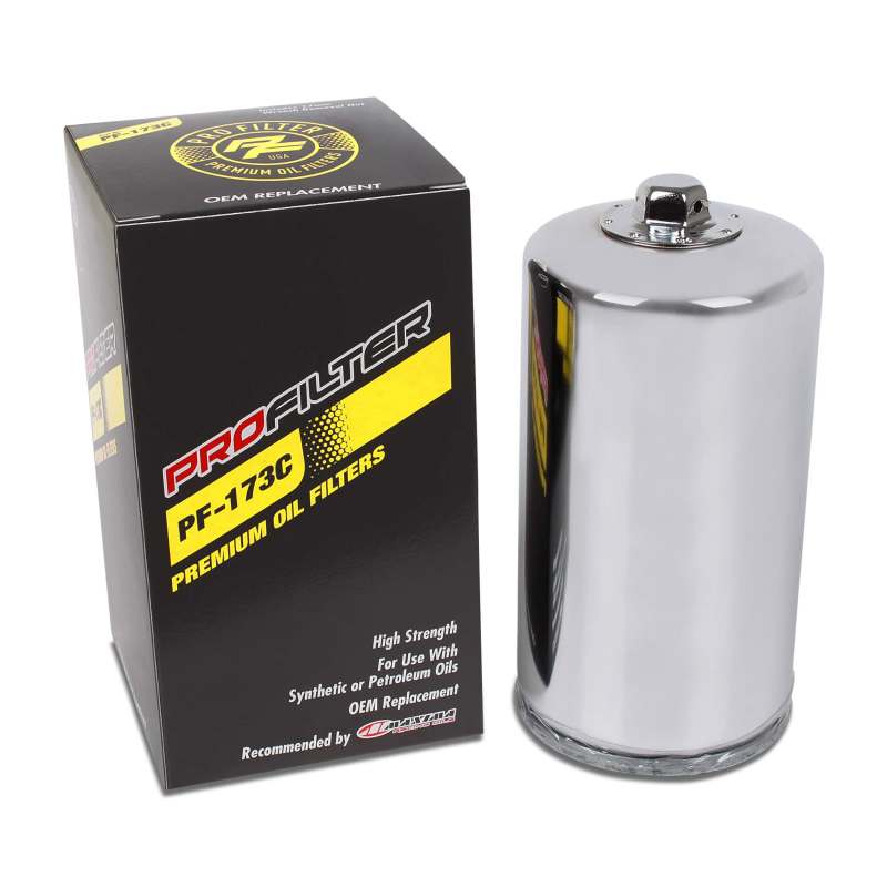 ProFilter — ProFilter Harley Spin-On Chrome Various Performance Oil Filter - Single