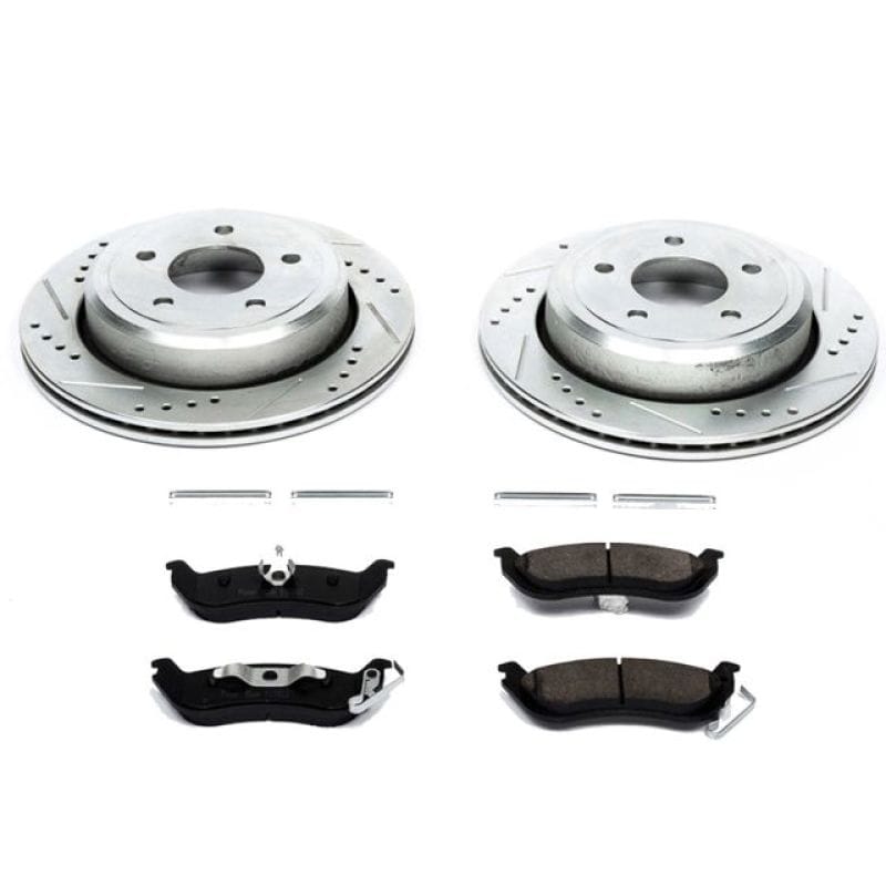 PowerStop — Z23 Daily Driver Carbon-Fiber Ceramic Brake Pad and Drilled & Slotted Rotor Kit