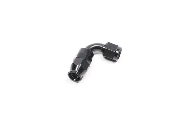 Radium Engineering — 6AN HOSE END, 90 DEGREE, PTFE, BLACK