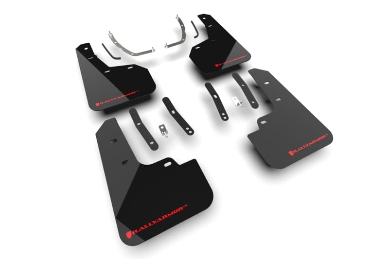 Rally Armor — Black Mud Flap/Red Logo