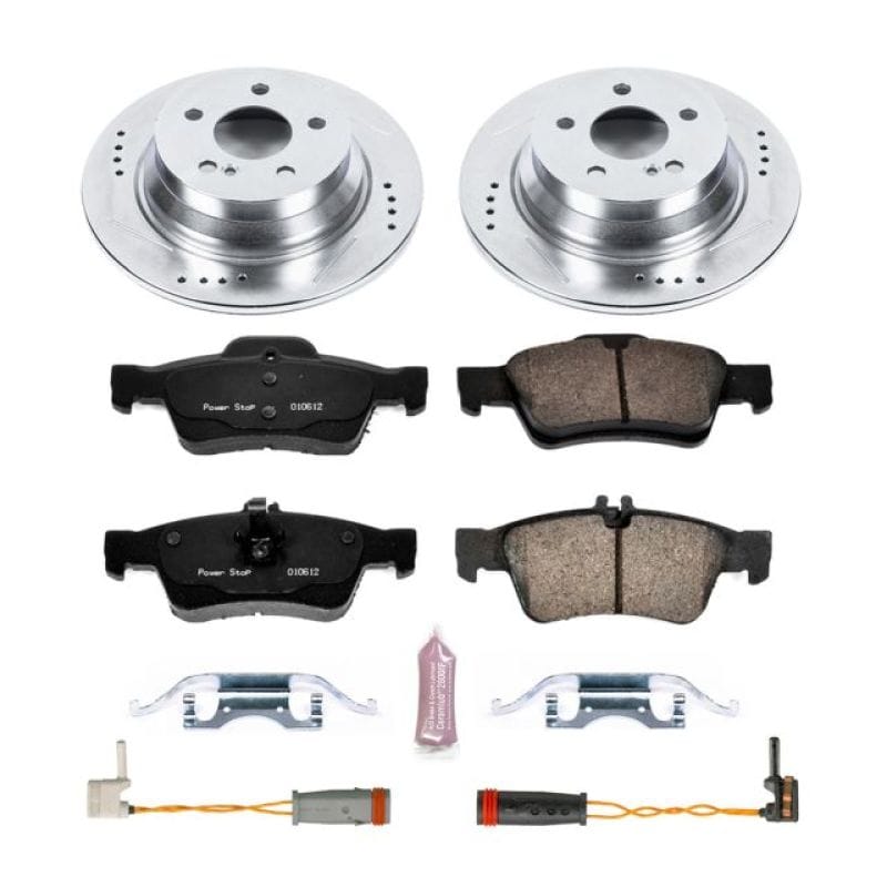 PowerStop — Z23 Daily Driver Carbon-Fiber Ceramic Brake Pad and Drilled & Slotted Rotor Kit