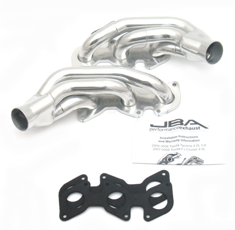 JBA — JBA 03-09 Toyota 4.0L V6 w/o A.I.R. 1-1/2in Primary Silver Ctd Cat4Ward Header
Exhaust Header