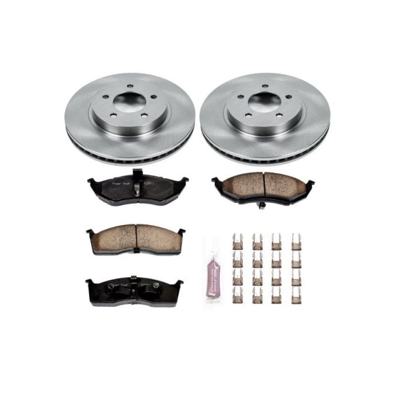 PowerStop — OE Stock Replacement Low-Dust Ceramic Brake Pad and Rotor Kit
