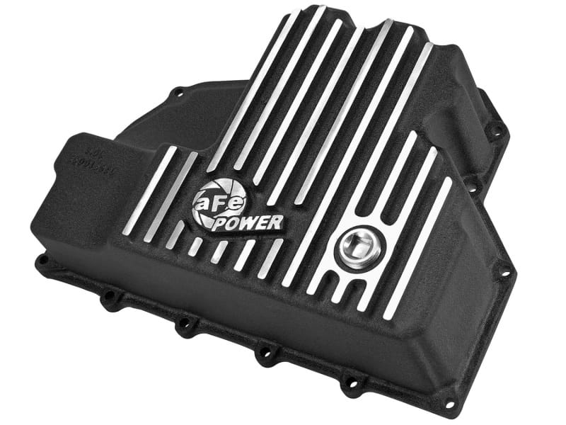 aFe — aFe POWER Pro Series Engine Oil Pan Black w/ Machined Fins