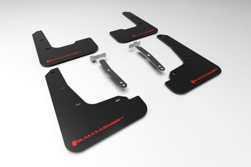Rally Armor — Black Mud Flap/Red Logo