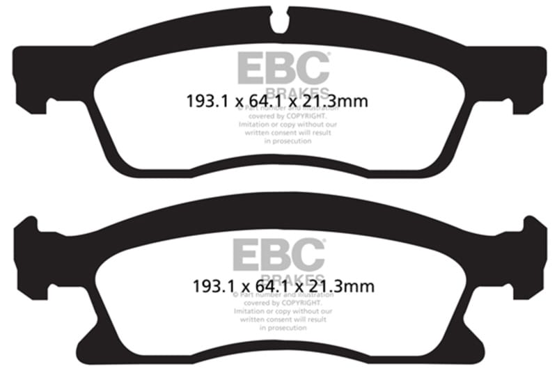 EBC — EBC 13+ Dodge Durango 5.7 Yellowstuff Front Brake Pads
Disc Brake Pad