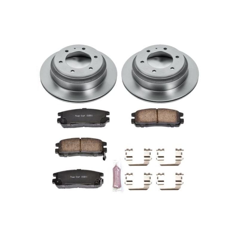 PowerStop — OE Stock Replacement Low-Dust Ceramic Brake Pad and Rotor Kit
