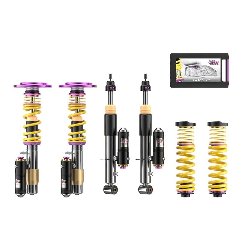 KW — Adjustable Coilovers, Aluminum Top Mounts, Rebound and Low & High Compression
KW V4 CLUBSPORT KIT - 397202EQ