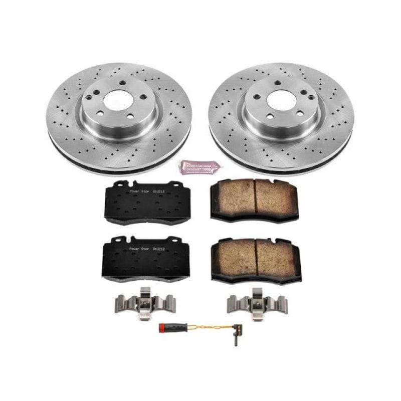 PowerStop — OE Stock Replacement Low-Dust Ceramic Brake Pad and Rotor Kit