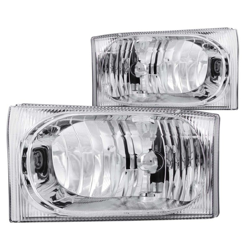 ANZO — ANZO 2000-2004 Ford Excursion Crystal Headlights Chrome 2pc
Head Light Set
HdLtSet