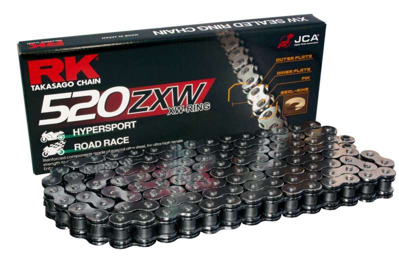 RK Chain — RK Chain BL520ZXW-120L XW-Ring - Black Scale