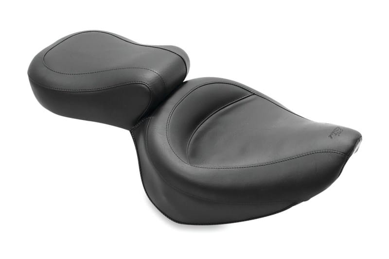 Mustang Motorcycle — Mustang 87-04 Suzuki VS700/750/800 Intruder,S50 05-09 Std Vint Touring 2PC Seat w/Studs - Black