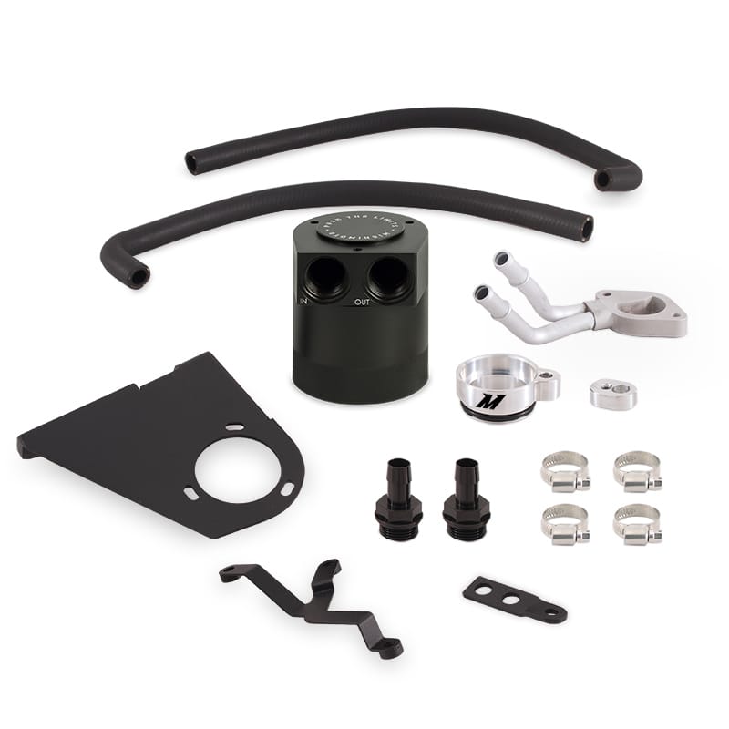 Mishimoto — Baffled Oil Catch Can, CCV Side, fits Ford 6.7L Powerstroke 2017-2022