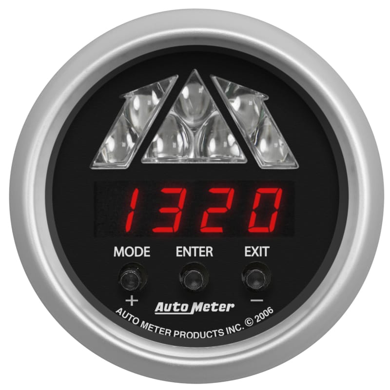 AutoMeter — GAUGE, TACHOMETER, DIGITAL RPM W/ LED SHIFT LIGHT, SPORT-COMP