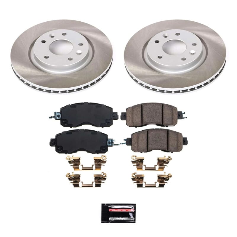 PowerStop — Semi-Coated Rotor and Low-Dust Ceramic Brake Pad Kit