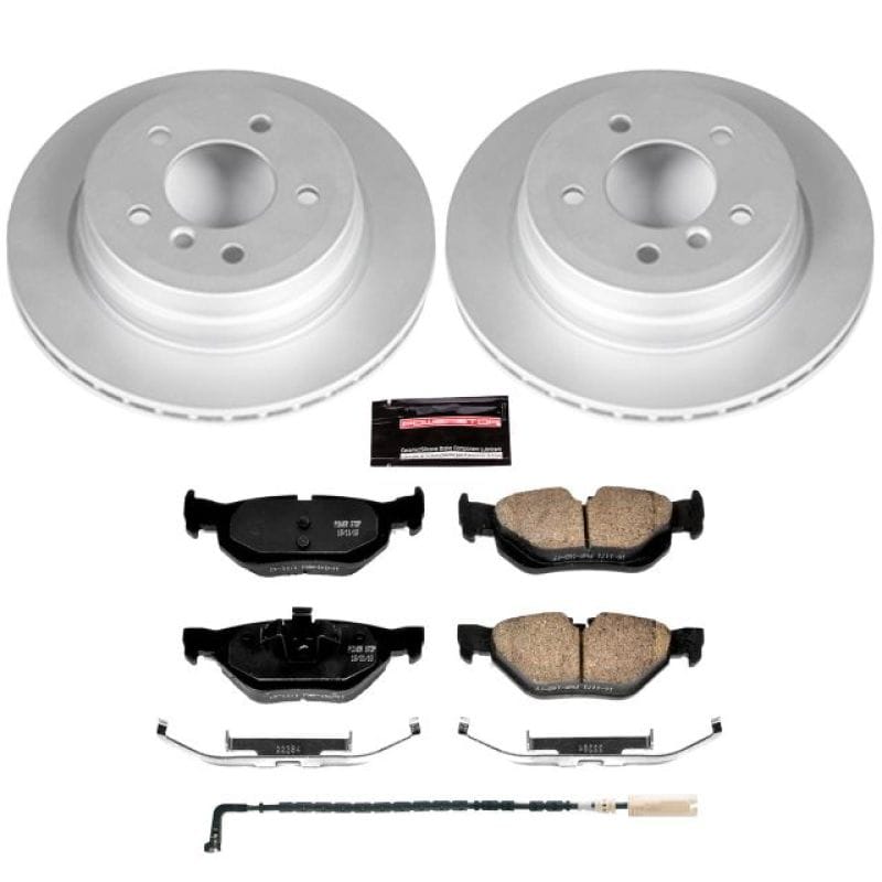 PowerStop — Genuine Geomet Coated Rotor and Carbon-Fiber Ceramic Brake Pad Kit