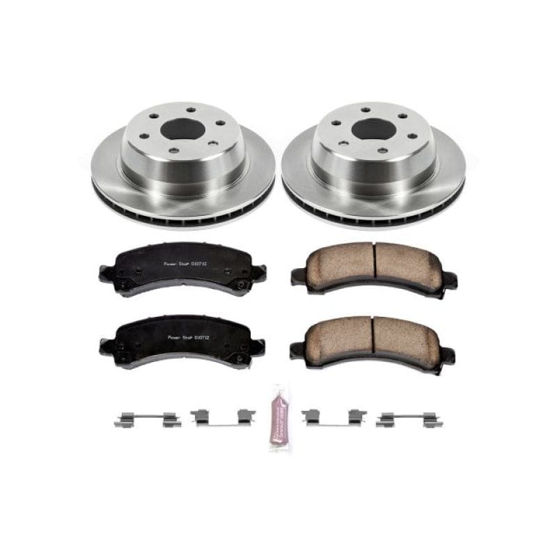 PowerStop — OE Stock Replacement Low-Dust Ceramic Brake Pad and Rotor Kit