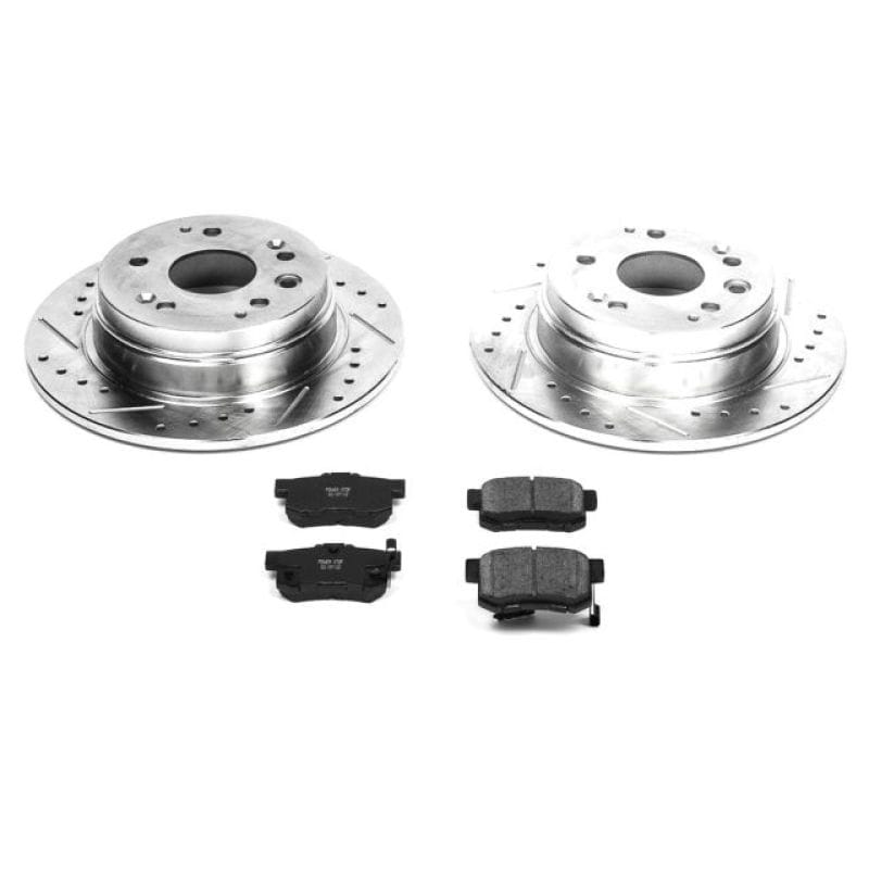 PowerStop — Z23 Daily Driver Carbon-Fiber Ceramic Brake Pad and Drilled & Slotted Rotor Kit