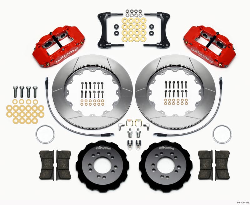 Wilwood — KIT,FRONT,HYUNDAI GENESIS COUPE,10-13 FNSL6R,14.00x1.25,GT,RED,W/LINES