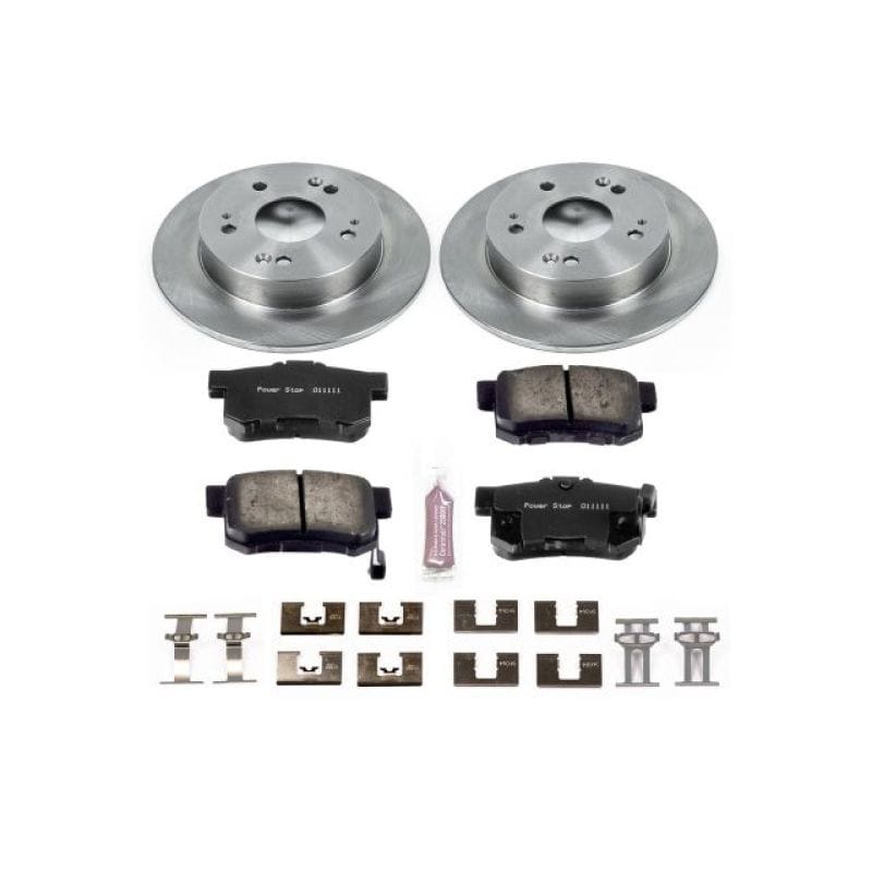 PowerStop — OE Stock Replacement Low-Dust Ceramic Brake Pad and Rotor Kit