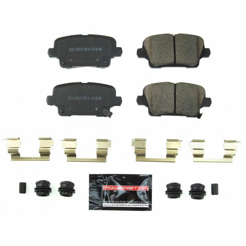 PowerStop — PowerStop - Z23 Daily Driver Carbon-Fiber Ceramic Brake Pads with Hardware Kit