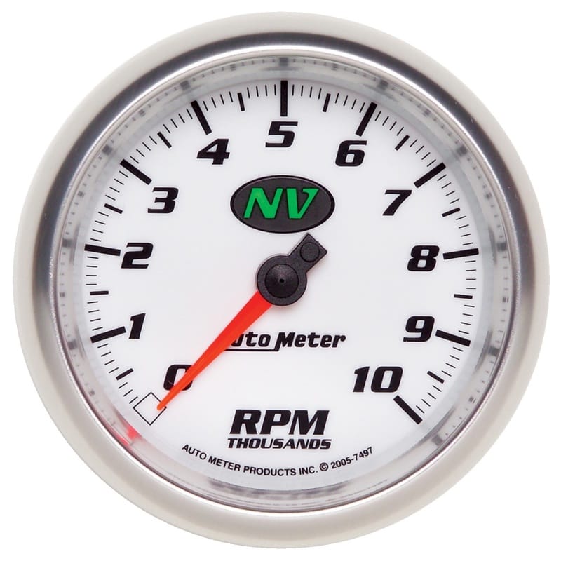 AutoMeter — GAUGE, TACHOMETER, 3 3/8", 10K RPM, IN-DASH, NV