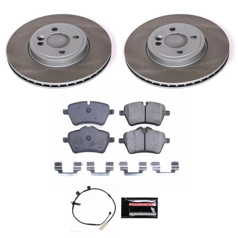 PowerStop — Semi-Coated Rotor and Low-Dust Ceramic Brake Pad Kit