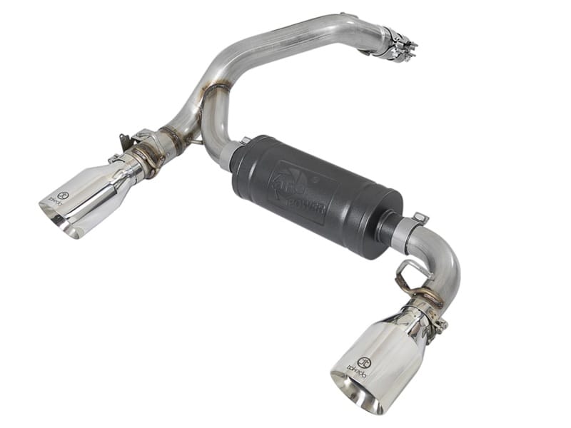 aFe — Takeda 3 IN 304 Stainless Steel Axle-Back Exhaust System w/ Polished Tip