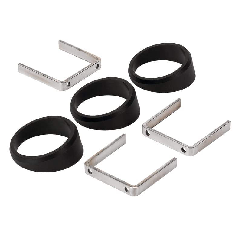 AutoMeter — GAUGE MOUNT, ANGLE RINGS, 3 PCS., BLACK, FOR 2 1/16" GAUGES