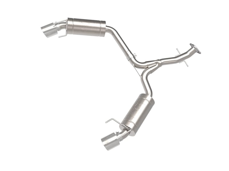 aFe — Takeda 2-1/2 IN 304 Stainless Steel Axle-Back Exhaust System w/ Polished Tip