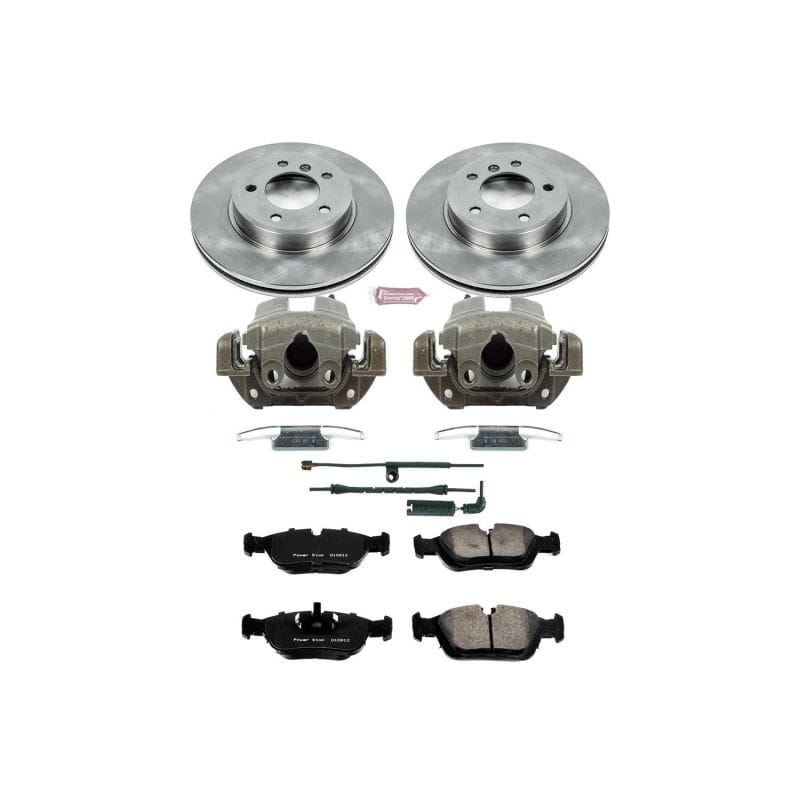 PowerStop — OE Stock Replacement Low-Dust Ceramic Brake Pad, Rotor and Caliper Kit