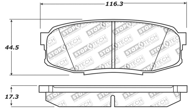 Stoptech — StopTech Sport Brake Pads with Shims and Hardware