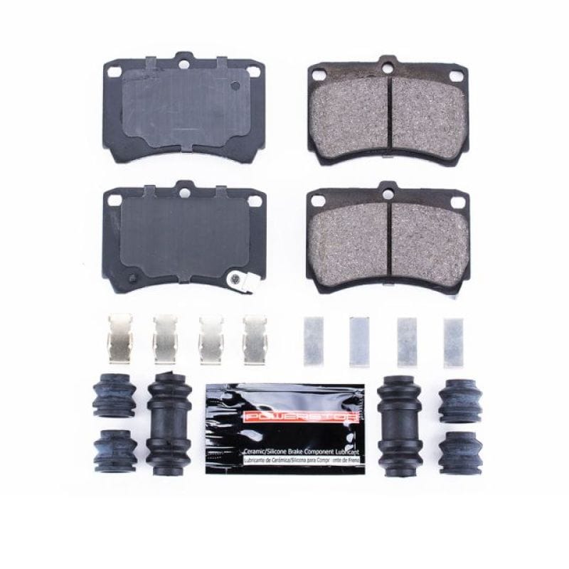 PowerStop — PowerStop - Z23 Daily Driver Carbon-Fiber Ceramic Brake Pads with Hardware Kit